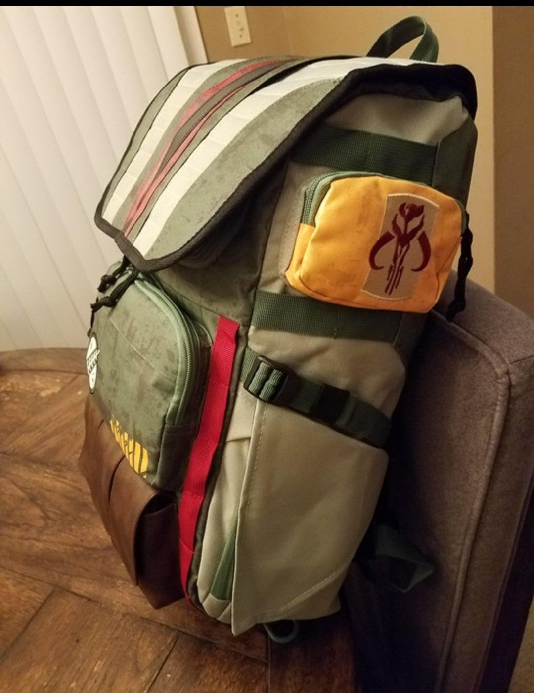 Star Wars Boba Fett Mythosaur Backpack Heroes & Villains Green White New with Tags