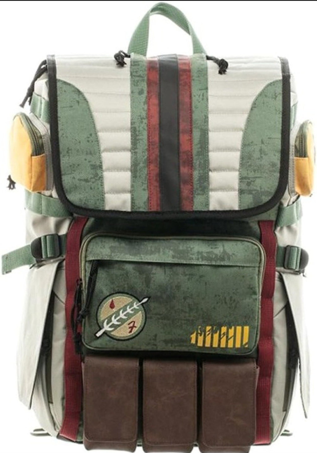 Star Wars Boba Fett Mythosaur Backpack Heroes & Villains Green White New with Tags