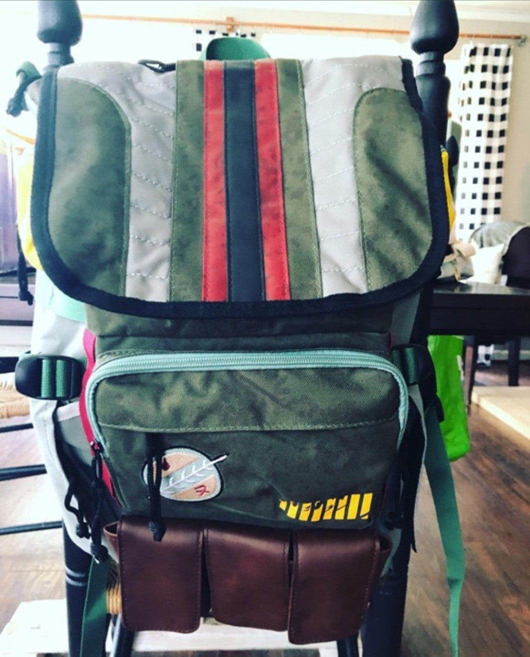 Star Wars Boba Fett Mythosaur Backpack Heroes & Villains Green White New with Tags