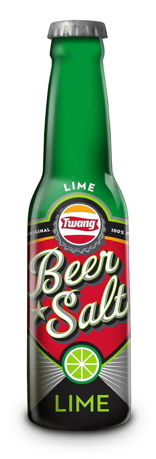 Twang Flavored Beer Salt, Lime, 1.4 Ounce Mini Bottles (12 Count Clip Strip)