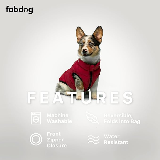 Fabdog Pack N' Go Reversible Puffer Olive/Orange 20"