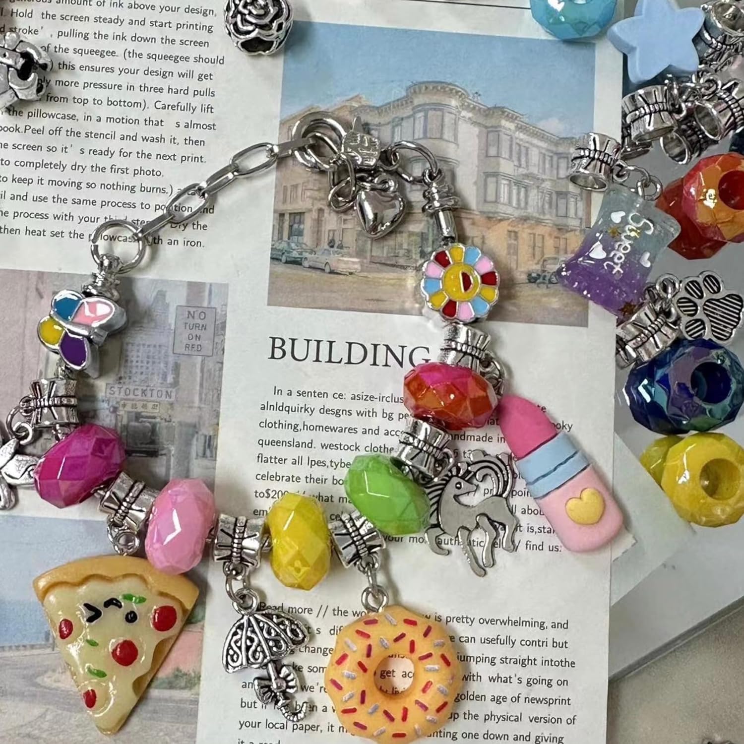 Athena’s Elements DIY Charm Bracelet Making Kit for Girls – 67PCS Jewelry Craft Set