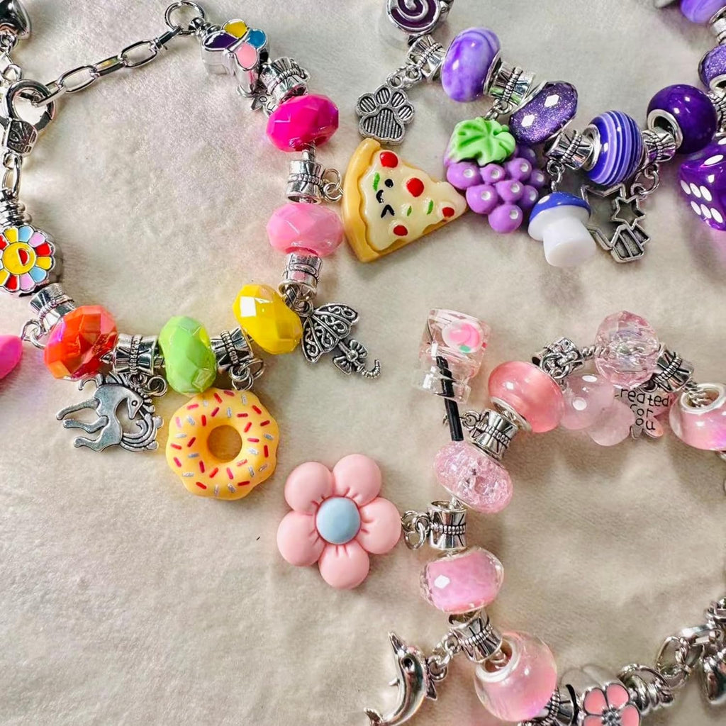 Athena’s Elements DIY Charm Bracelet Making Kit for Girls – 67PCS Jewelry Craft Set
