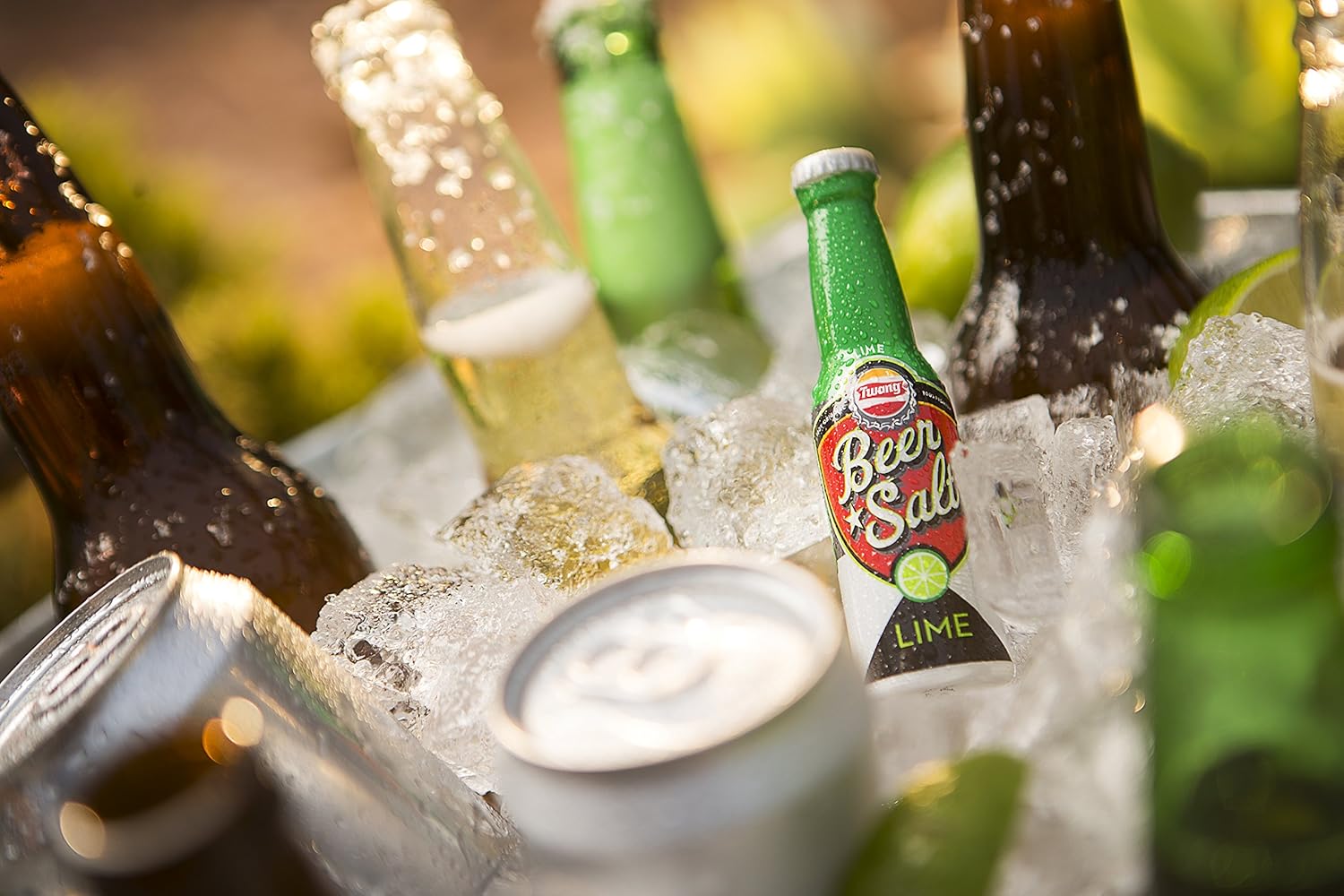 Twang Flavored Beer Salt, Lime, 1.4 Ounce Mini Bottles (12 Count Clip Strip)