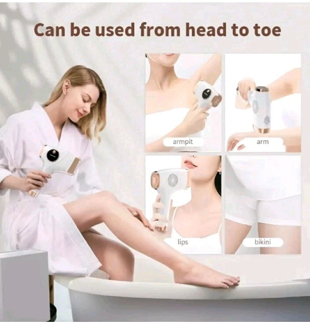 IPL Hair Removal Device for Women & Men - Laser Hair Remover with Goggles & Razor - New
