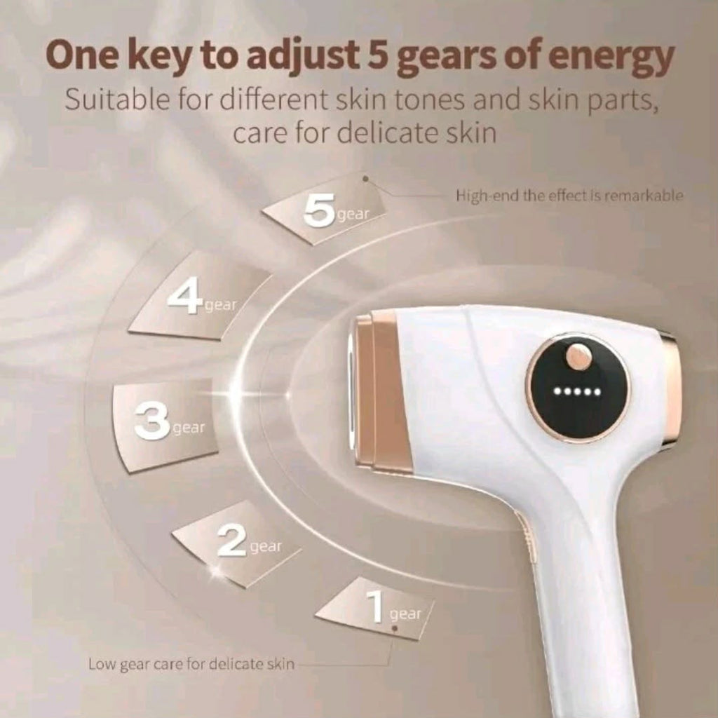 IPL Hair Removal Device for Women & Men - Laser Hair Remover with Goggles & Razor - New