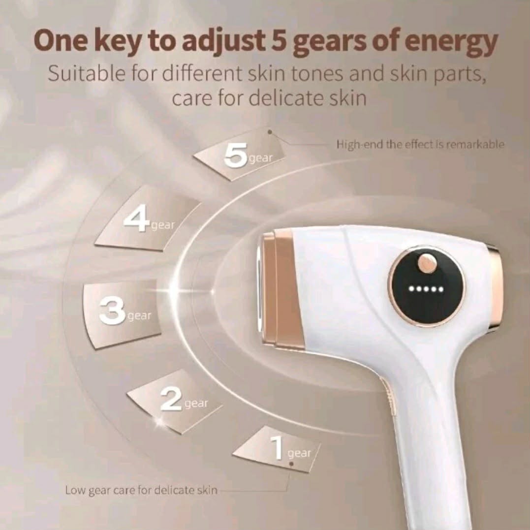 IPL Hair Removal Device for Women & Men - Laser Hair Remover with Goggles & Razor - New