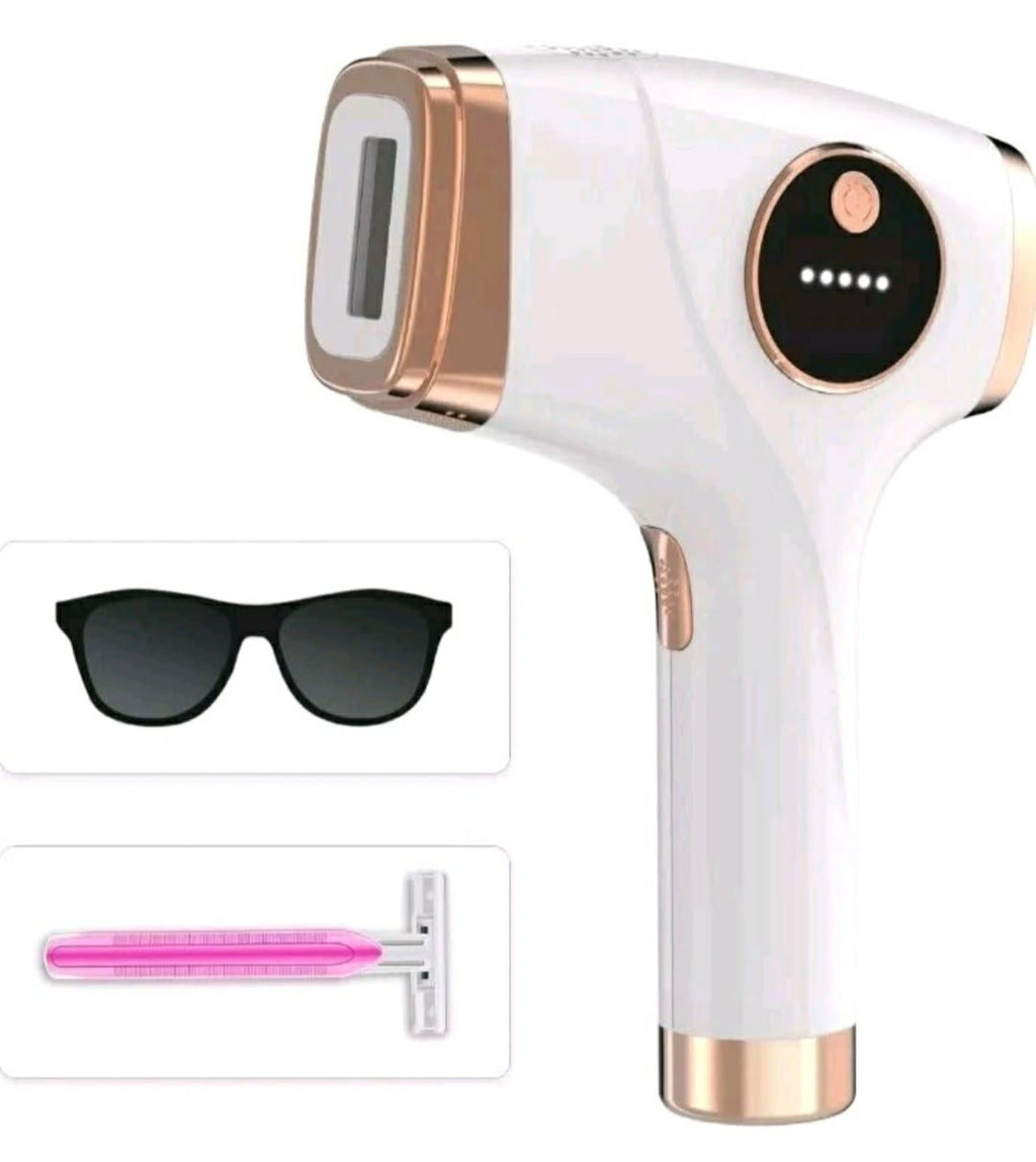 IPL Hair Removal Device for Women & Men - Laser Hair Remover with Goggles & Razor - New
