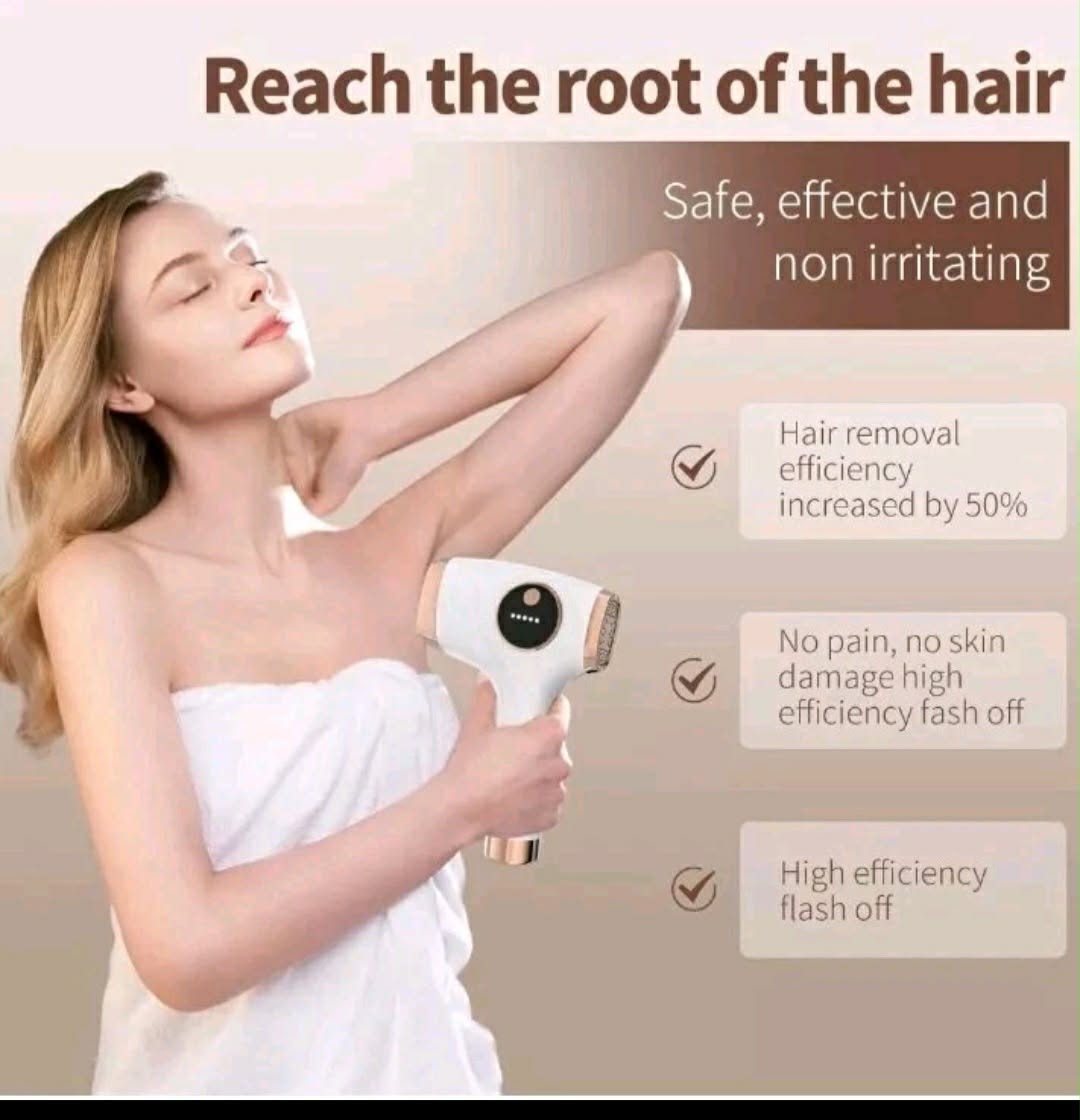 IPL Hair Removal Device for Women & Men - Laser Hair Remover with Goggles & Razor - New