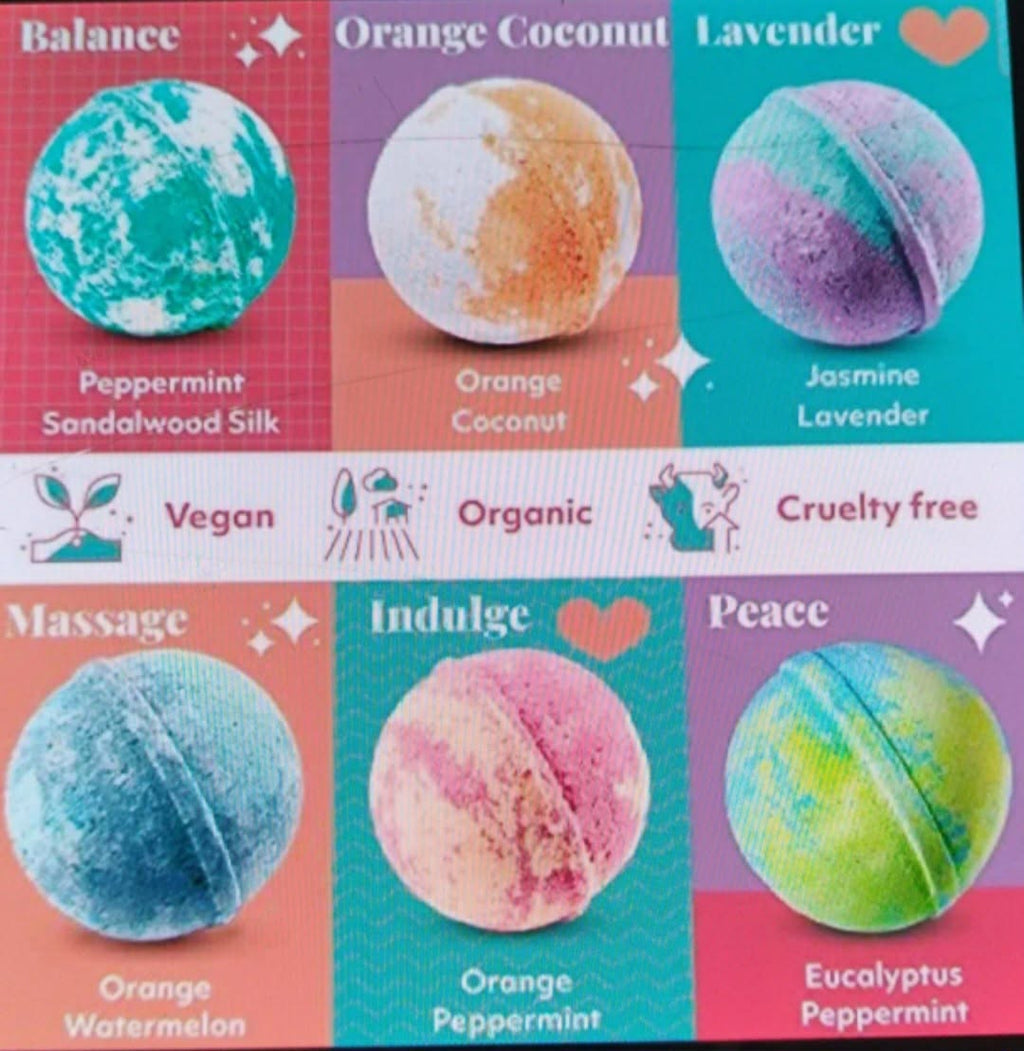 Bubbly Belle 12 Giant Handmade Bath Bombs 5oz Each - Assorted Scents - New in Box