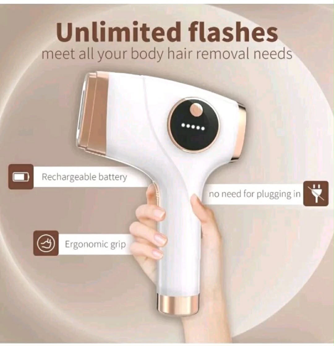 IPL Hair Removal Device for Women & Men - Laser Hair Remover with Goggles & Razor - New
