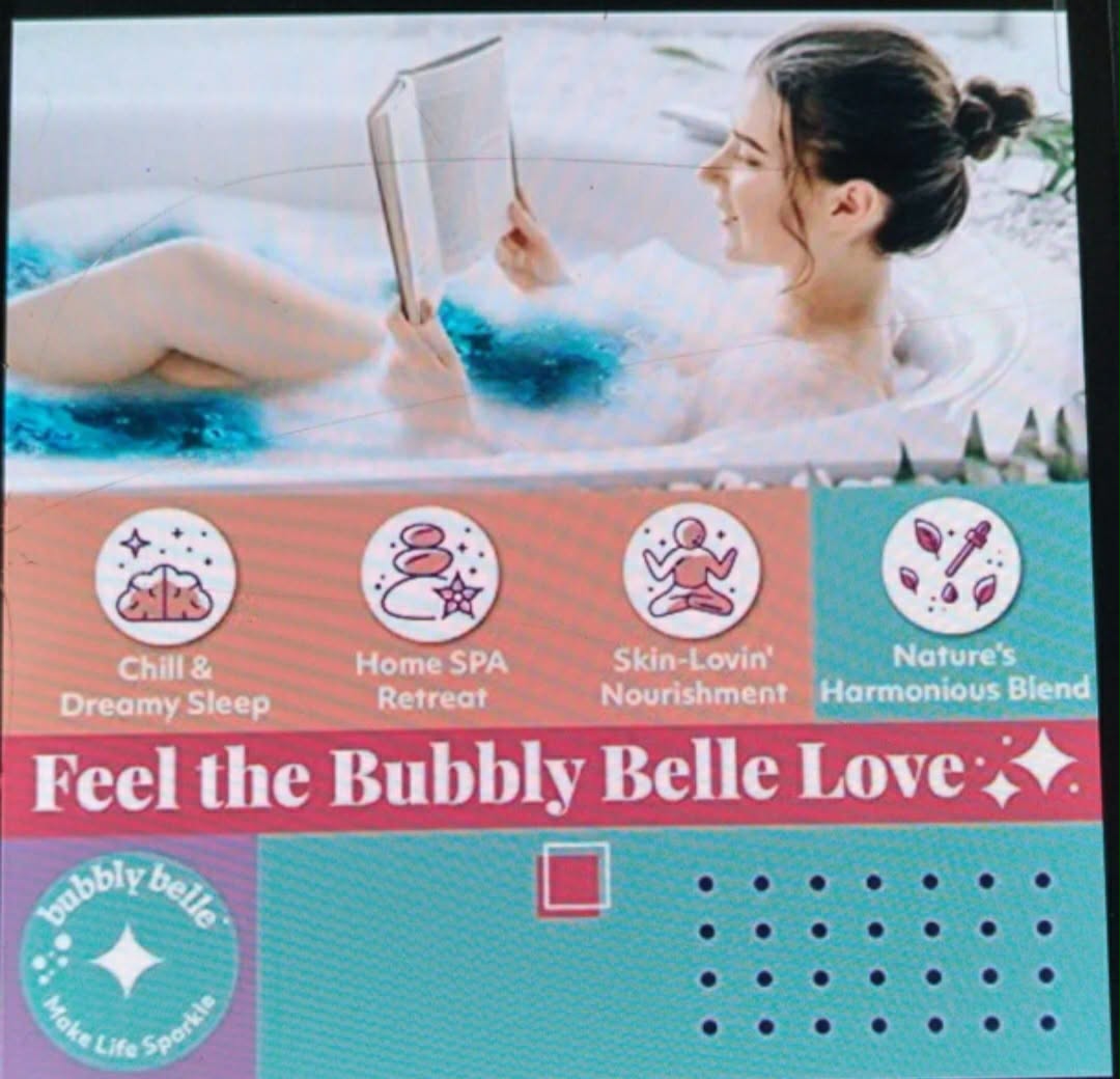 Bubbly Belle 12 Giant Handmade Bath Bombs 5oz Each - Assorted Scents - New in Box