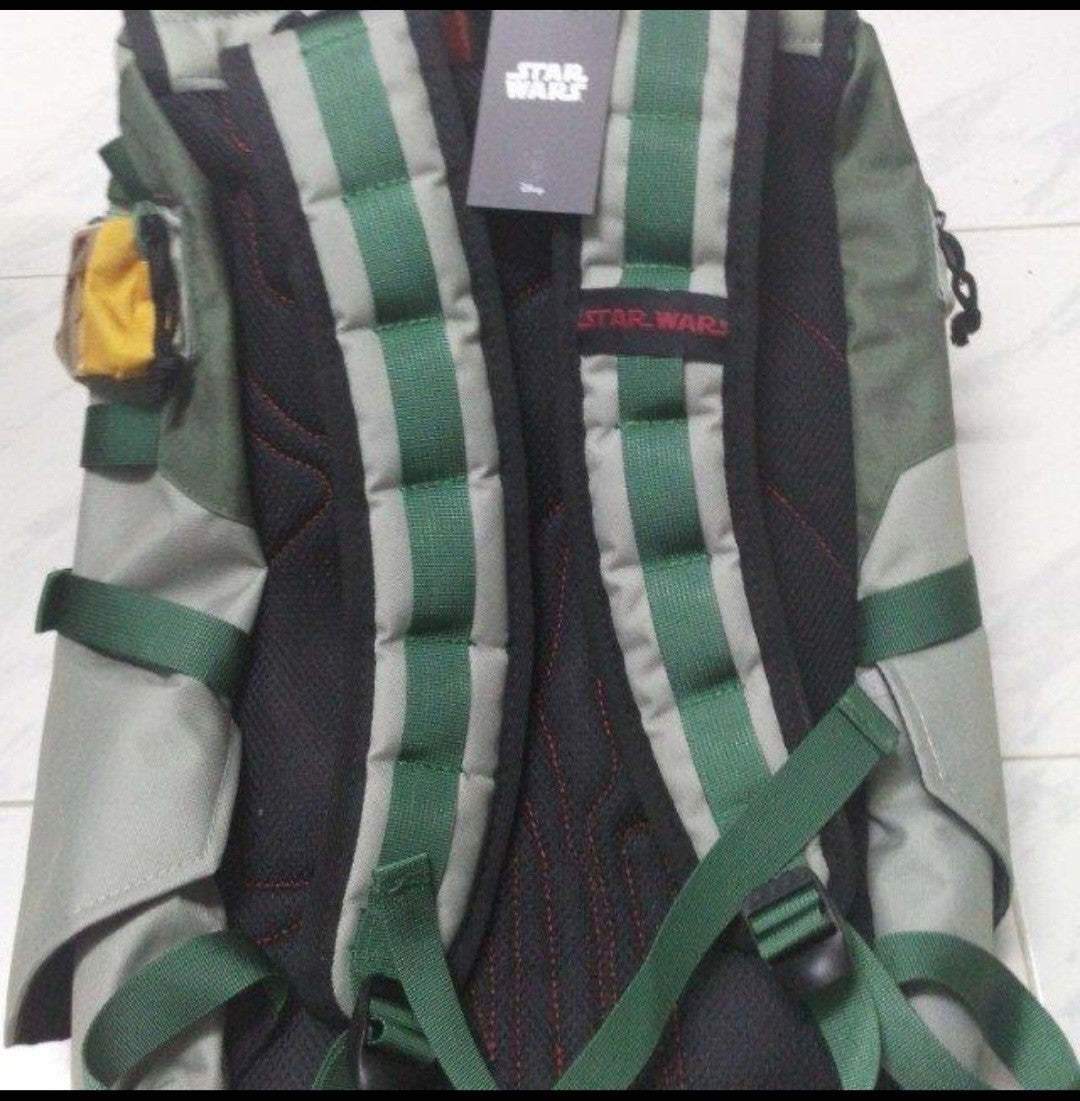 Star Wars Boba Fett Mythosaur Backpack Heroes & Villains Green White New with Tags