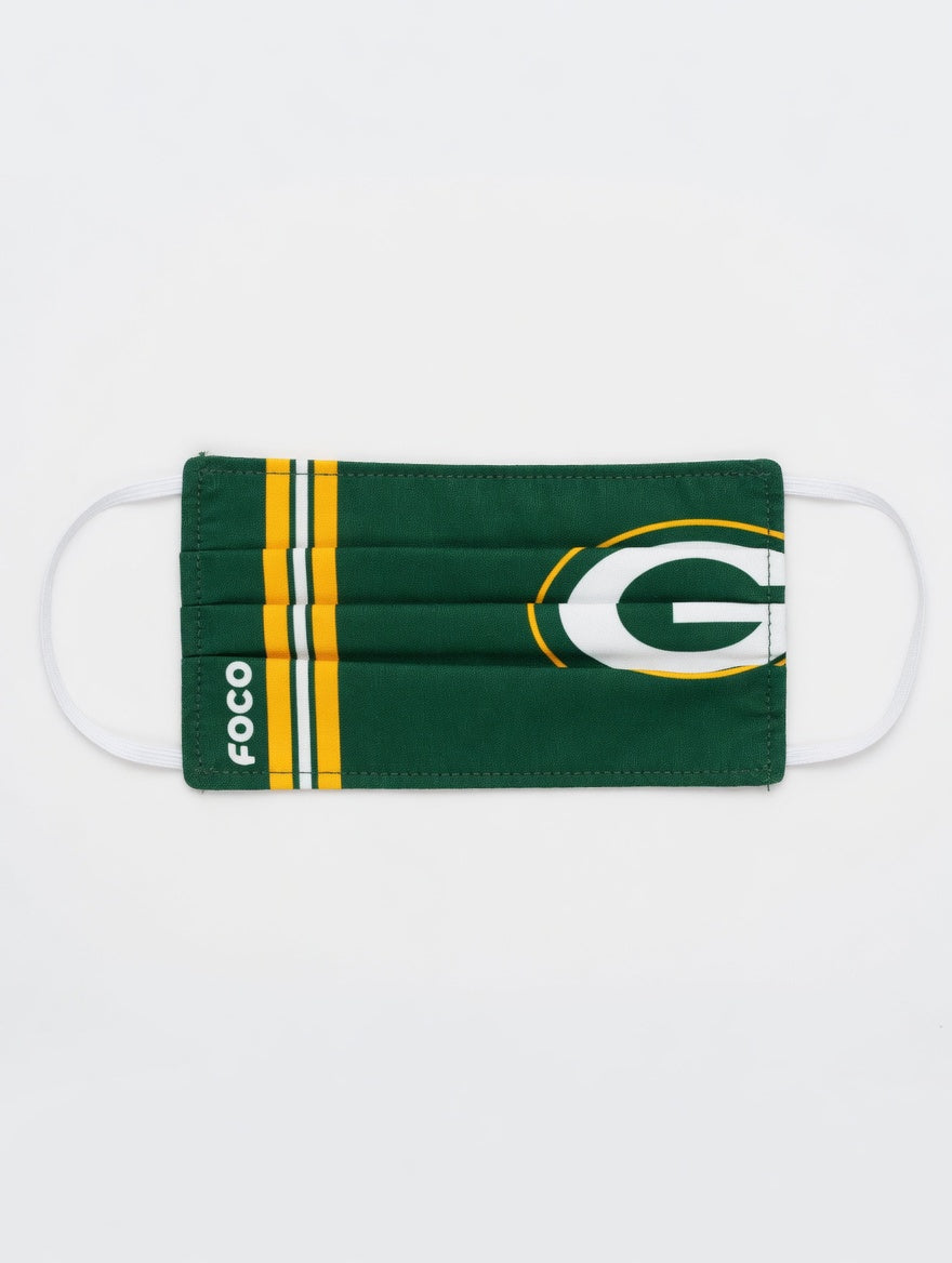 Green Bay Packers NFL Adjustable Face Mask by FOCO - Green & Yellow