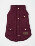 Fab Dog Quilted Barn Coat - Burgundy - Size 16