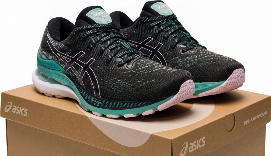 ASICS Gel-Kayano 28 Black/Sage Women's Size 7.5 Running Shoes New in Box