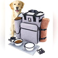 Ruff Dog Gear Deluxe Gray Travel Bag Set with Accessories – Water Resistant