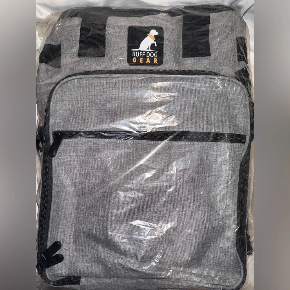 Ruff Dog Gear Deluxe Gray Travel Bag Set with Accessories – Water Resistant