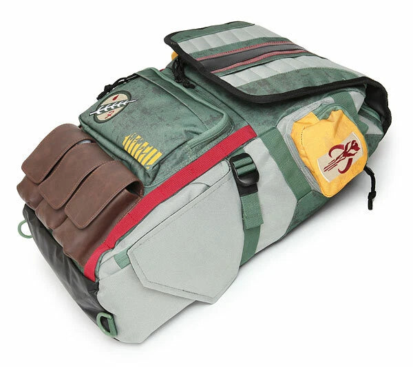 Star Wars Boba Fett Mythosaur Backpack Heroes & Villains Green White New with Tags