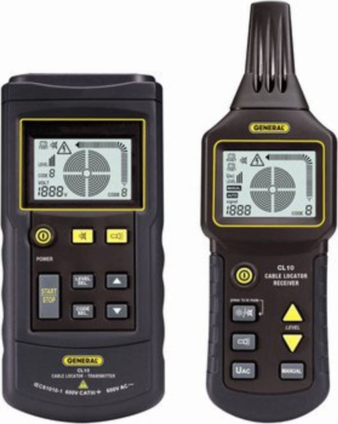 General CL10 Cable and Pipe Locator Detector Kit with Transmitter & Receiver