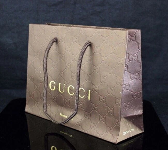 GUCCI Firenze 1921 Paper Bag Shopping Gift Brand NEW Wrapped 9” X 6.5 X 3.5”