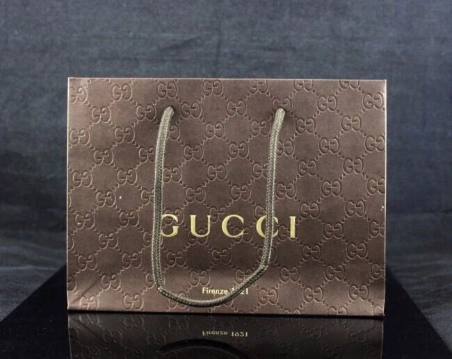 GUCCI Firenze 1921 Paper Bag Shopping Gift Brand NEW Wrapped 9” X 6.5 X 3.5”