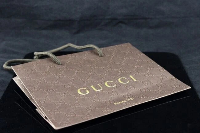 GUCCI Firenze 1921 Paper Bag Shopping Gift Brand NEW Wrapped 9” X 6.5 X 3.5”