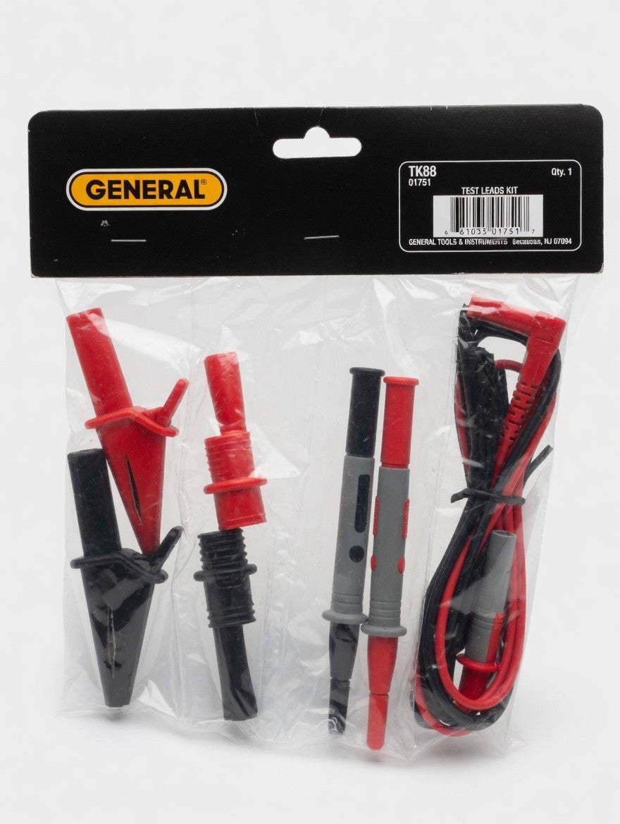 General TK88 Test Leads Kit Multimeter Probes Leads - New in Package
