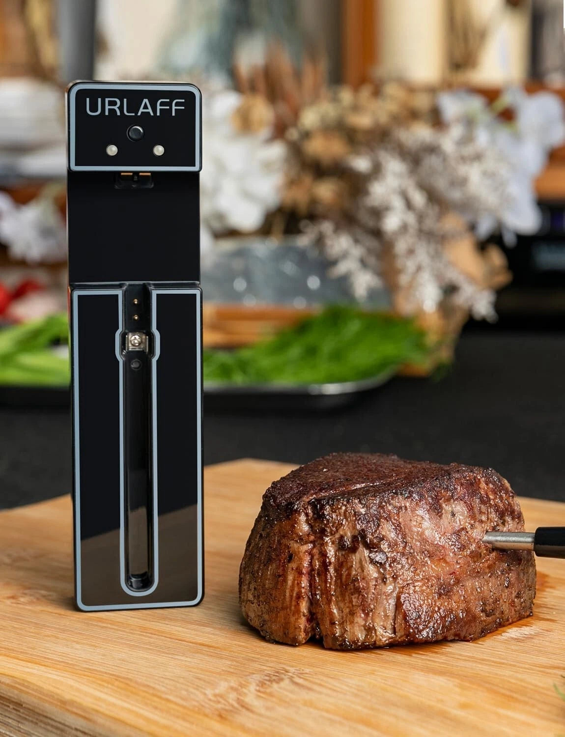 URLAFF MixStick Wireless Smart Meat Thermometer - 500ft Range, Bluetooth 5.2 - NEW