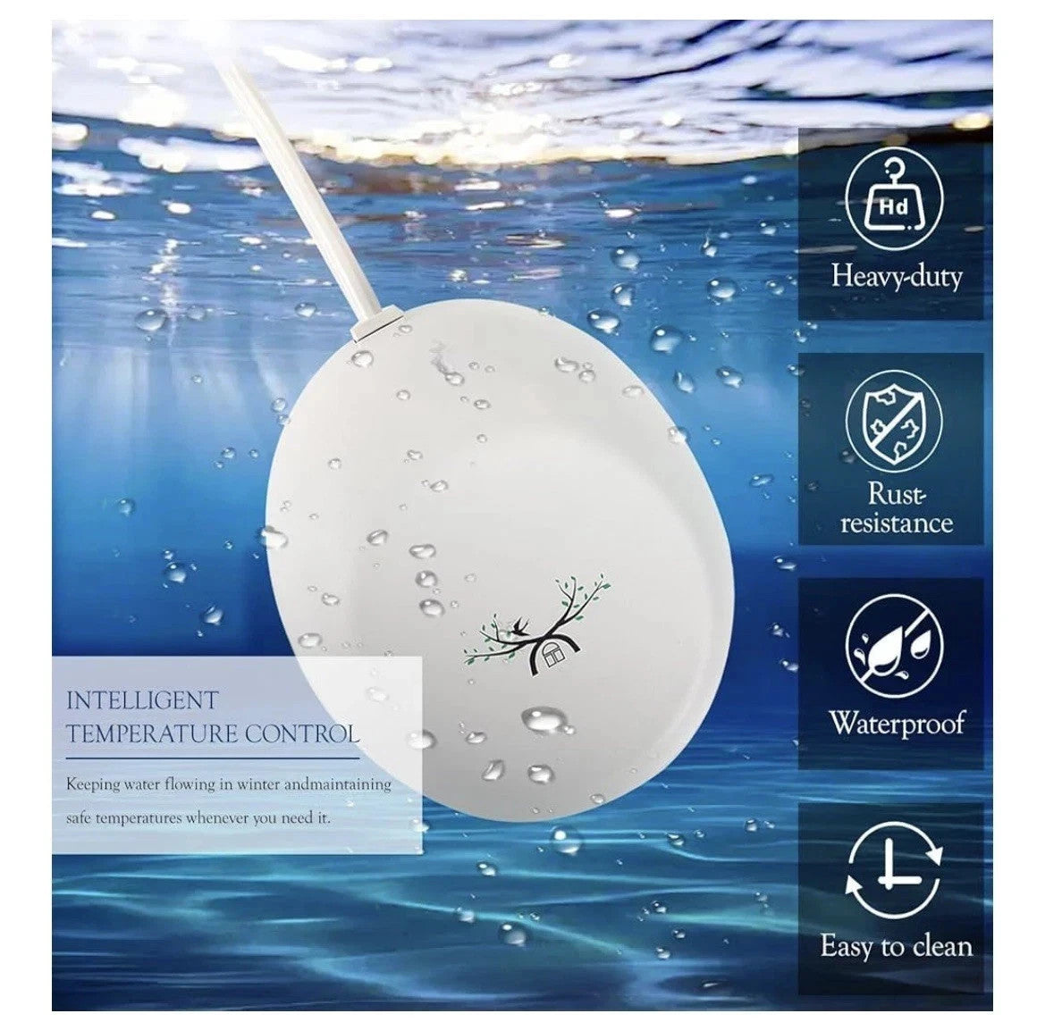 Winpull Bird Bath Heater TD-901 70W 120V AC Deicer Winter Bird Bath New