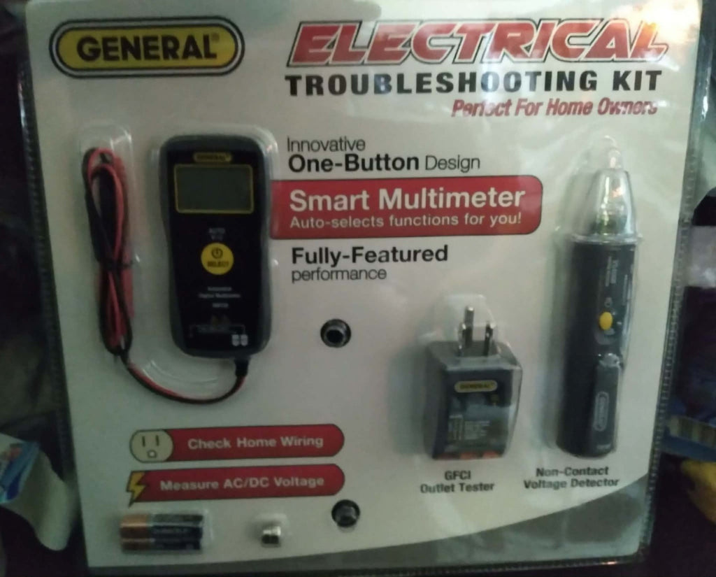 General Electrical Troubleshooting Kit Smart Multimeter + Voltage Tester + GFCI