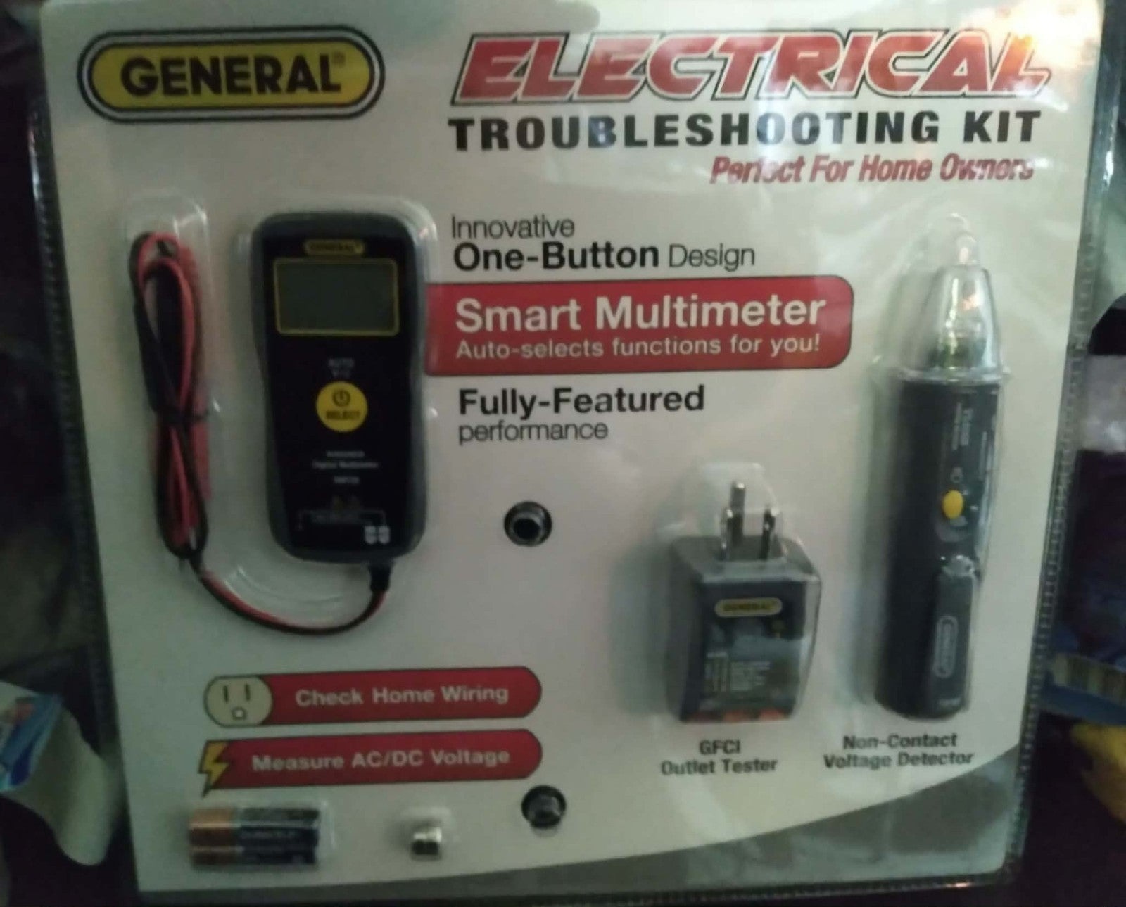 General Electrical Troubleshooting Kit Smart Multimeter + Voltage Tester + GFCI