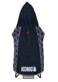 KONG Outerwear Rain Jacket Coat with Removable Hood – Medium – Black