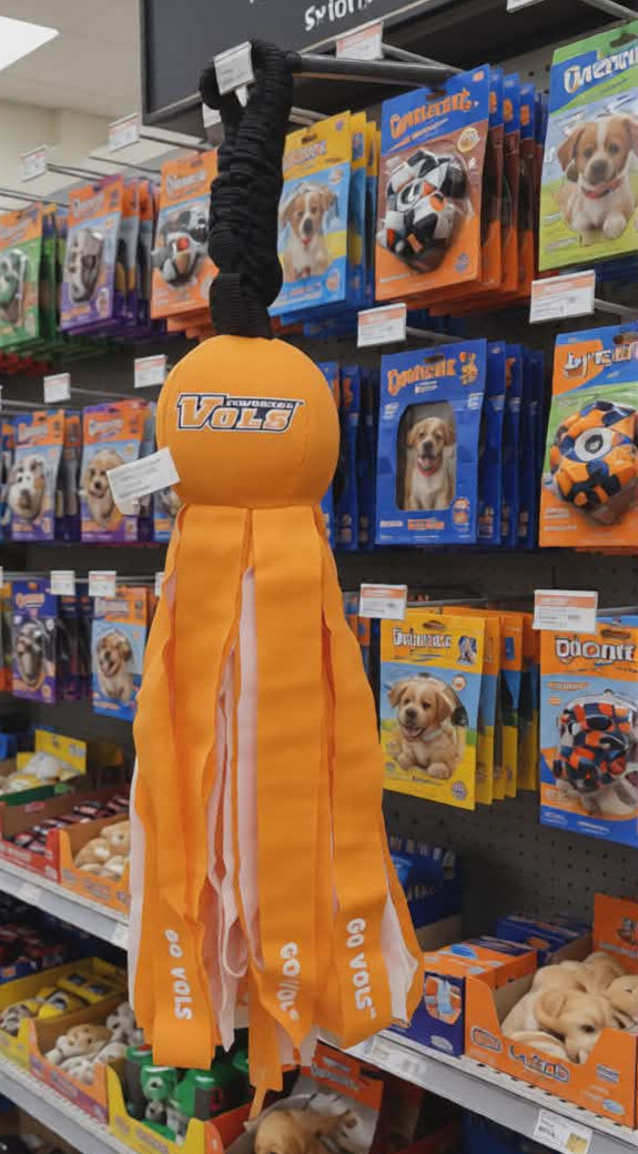 NCAA Tennessee Volunteers Dog Toy - Durable Rope & Squeak Tug Toy - Vols - NEW