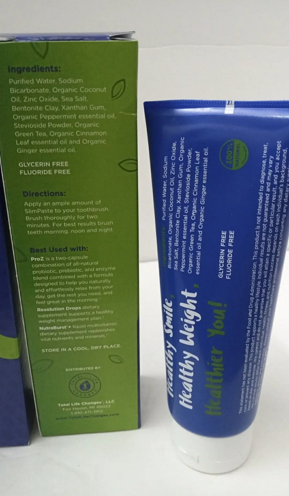 SlimPaste Appetite Suppressing Toothpaste Mint Flavor 4oz - 2 Pack Brand New
