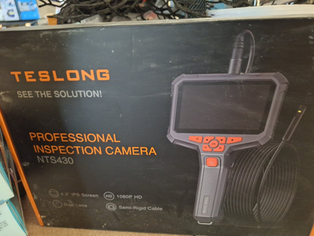 Teslong NTS430 50FT Sewer Camera Dual Lens Borescope 4.3" Screen NEW
