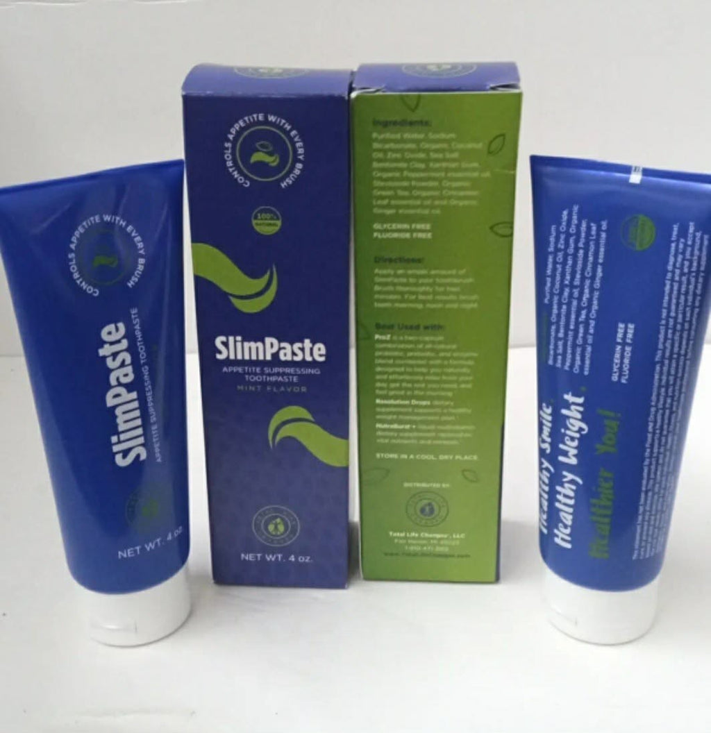 SlimPaste Appetite Suppressing Toothpaste Mint Flavor 4oz - 2 Pack Brand New