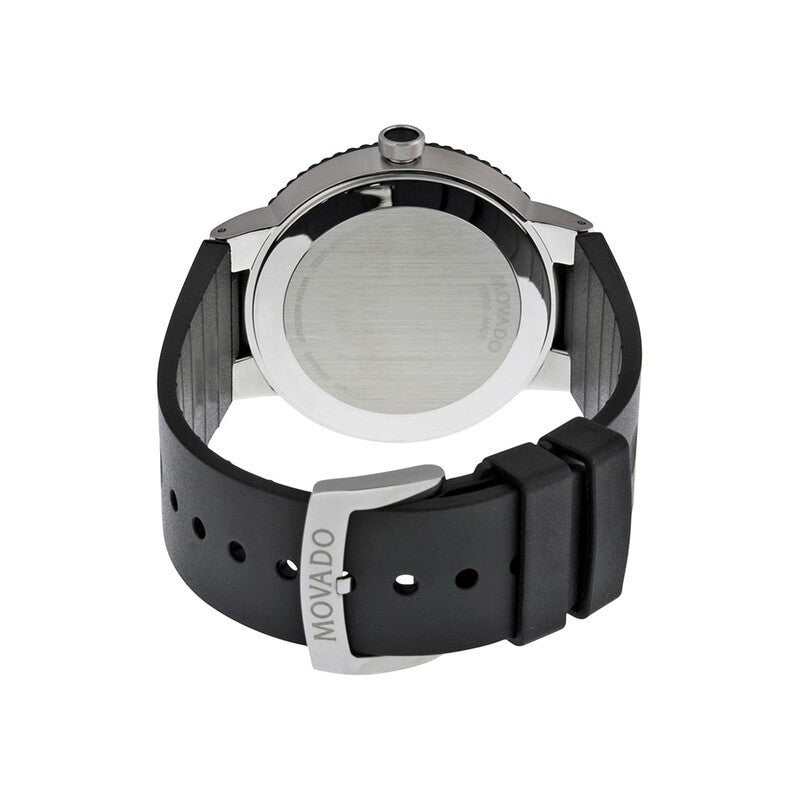 NEW Movado Sport Edge 0606928 Black Dial Watch w/ Display Case Need Battery-READ