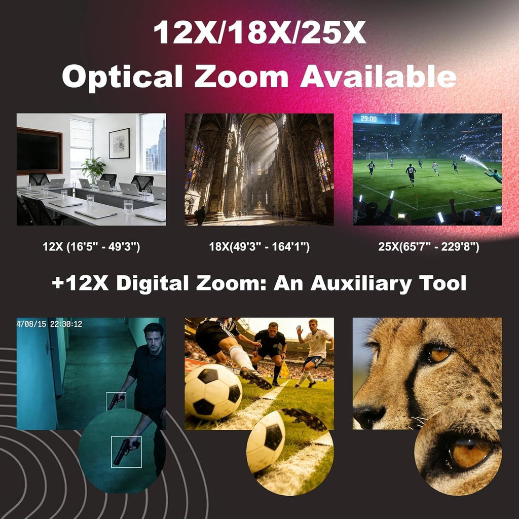 ZowieTek ZowiePTZ 25x 4K NDI PTZ Camera PoE HDMI 3G-SDI USB Remote  30511-113