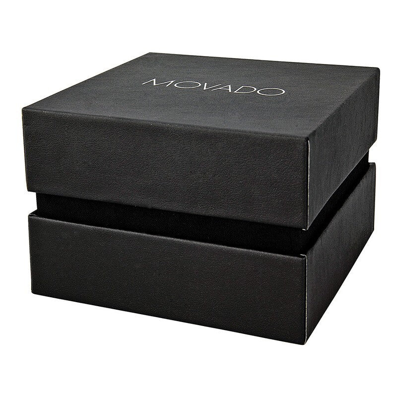 NEW Movado Sport Edge 0606928 Black Dial Watch w/ Display Case Need Battery-READ