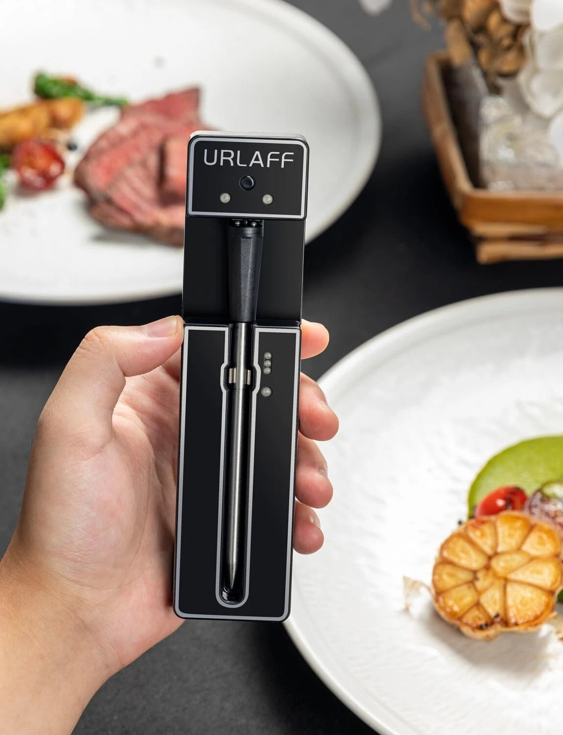 URLAFF MixStick Wireless Smart Meat Thermometer - 500ft Range, Bluetooth 5.2 - NEW